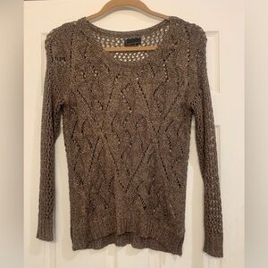 Jeans by Buffalo Brown & Gold Long Sleeve Knit Sweater.                   2838-E